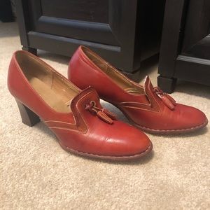 Vintage leather heels